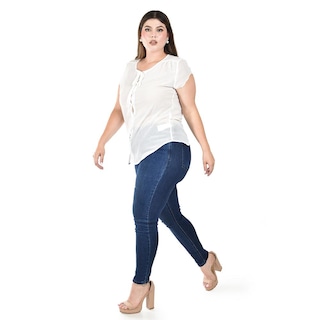Foto 2 | Blusa Ligera con Detalle de Botones Roman Fashion para Mujer