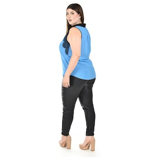 Foto 3 | Blusa sin Mangas Roman Fashion para Mujer