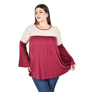 Foto 5 | Blusa de Manga Acampanada Roman Fashion para Mujer