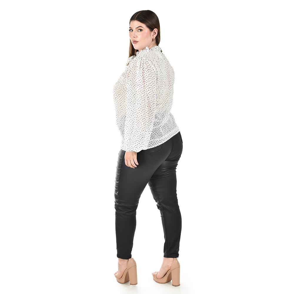 Foto 4 pulgar | Blusa Manga Larga Roman Fashion para Mujer