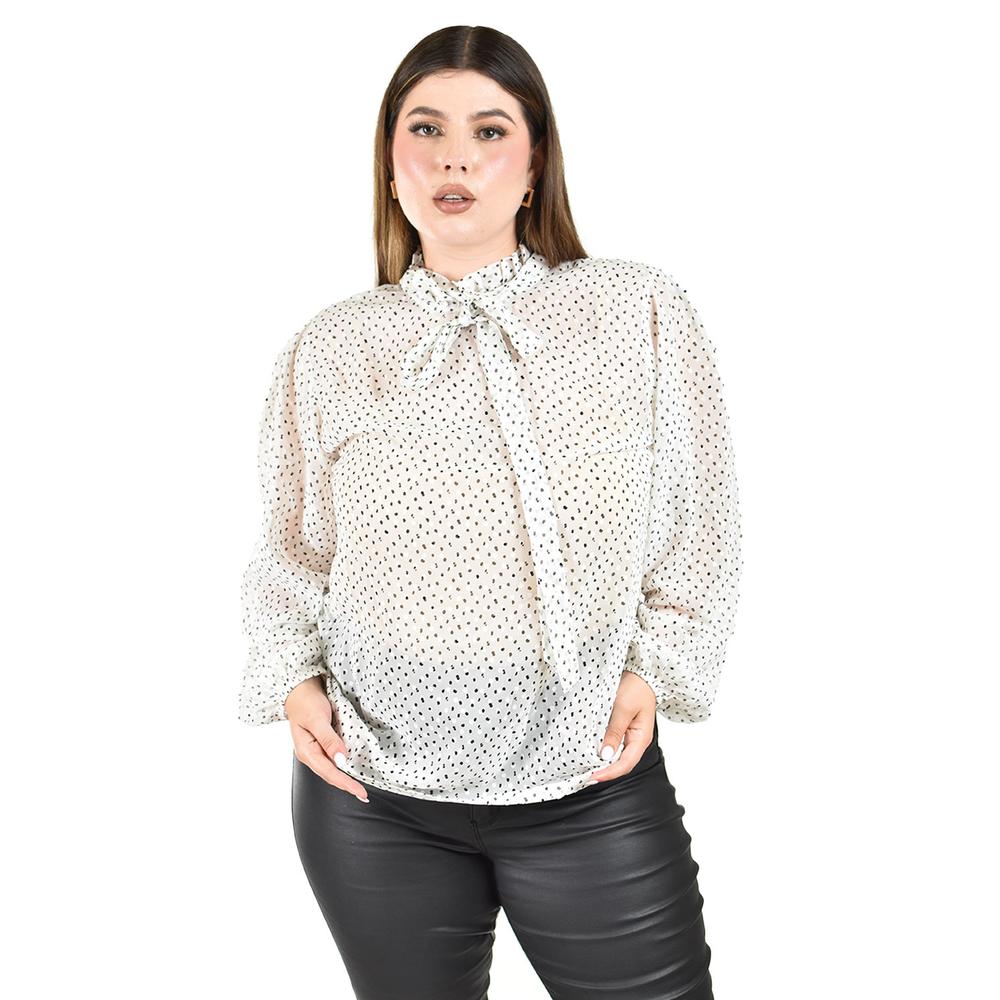 Foto 5 pulgar | Blusa Manga Larga Roman Fashion para Mujer