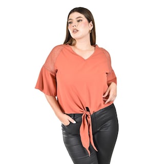 Foto 1 | Blusa con Nudo Roman Fashion para Mujer
