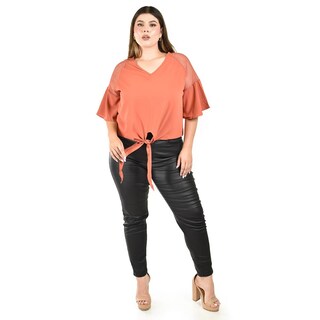 Foto 4 | Blusa con Nudo Roman Fashion para Mujer