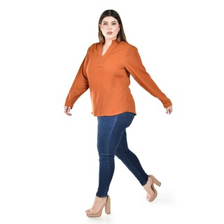 Foto 2 | Blusa de Manga Larga Roman Fashion para Mujer