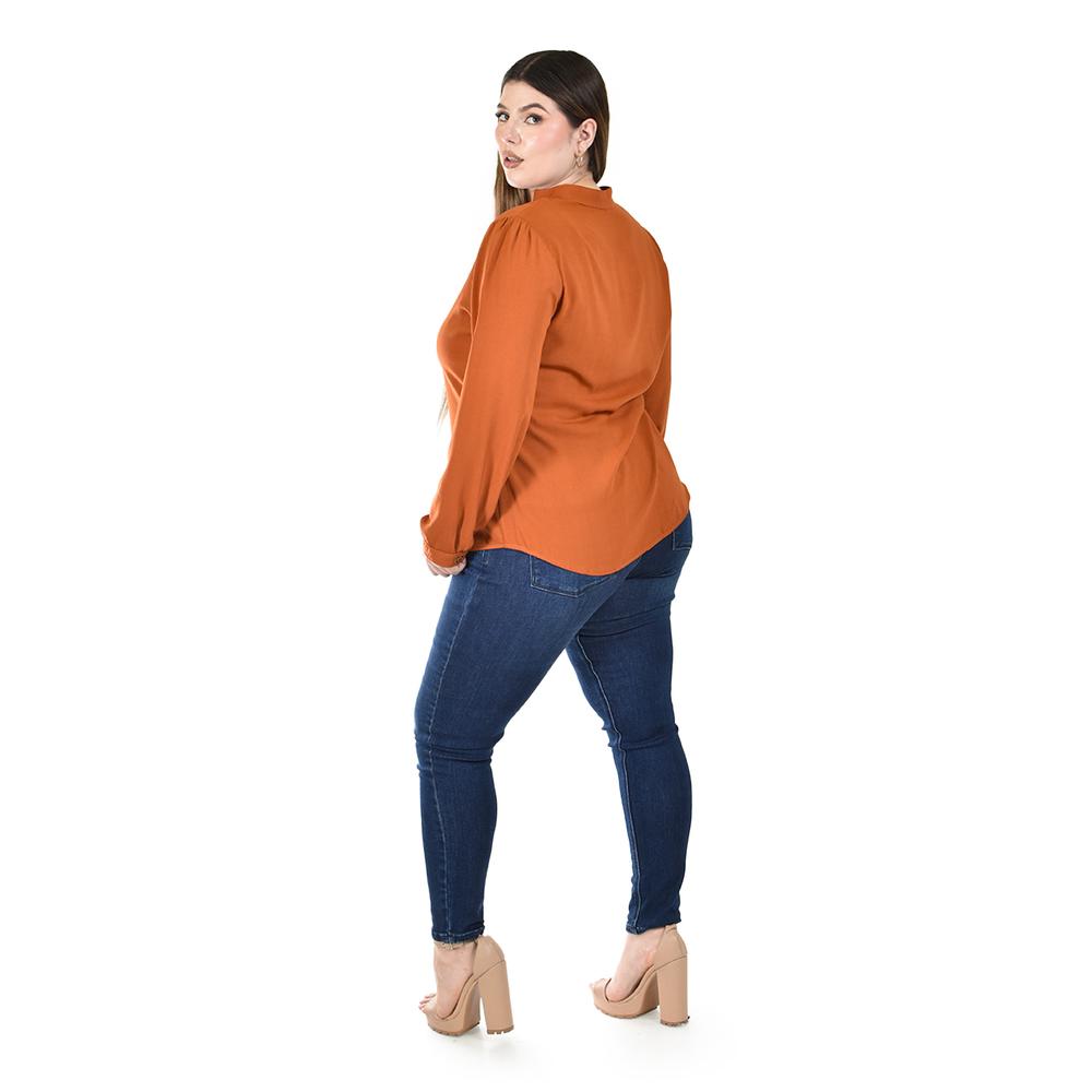 Foto 4 pulgar | Blusa de Manga Larga Roman Fashion para Mujer