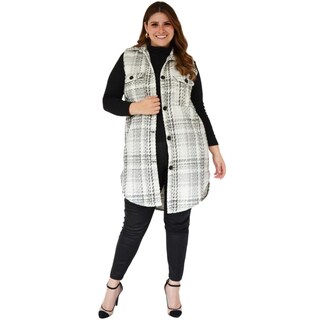 Foto 6 | Chaleco Tweed Roman Fashion 7052 color Blanco