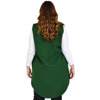 Foto 3 | Chaleco Estilo Abrigo Roman Fashion color Verde