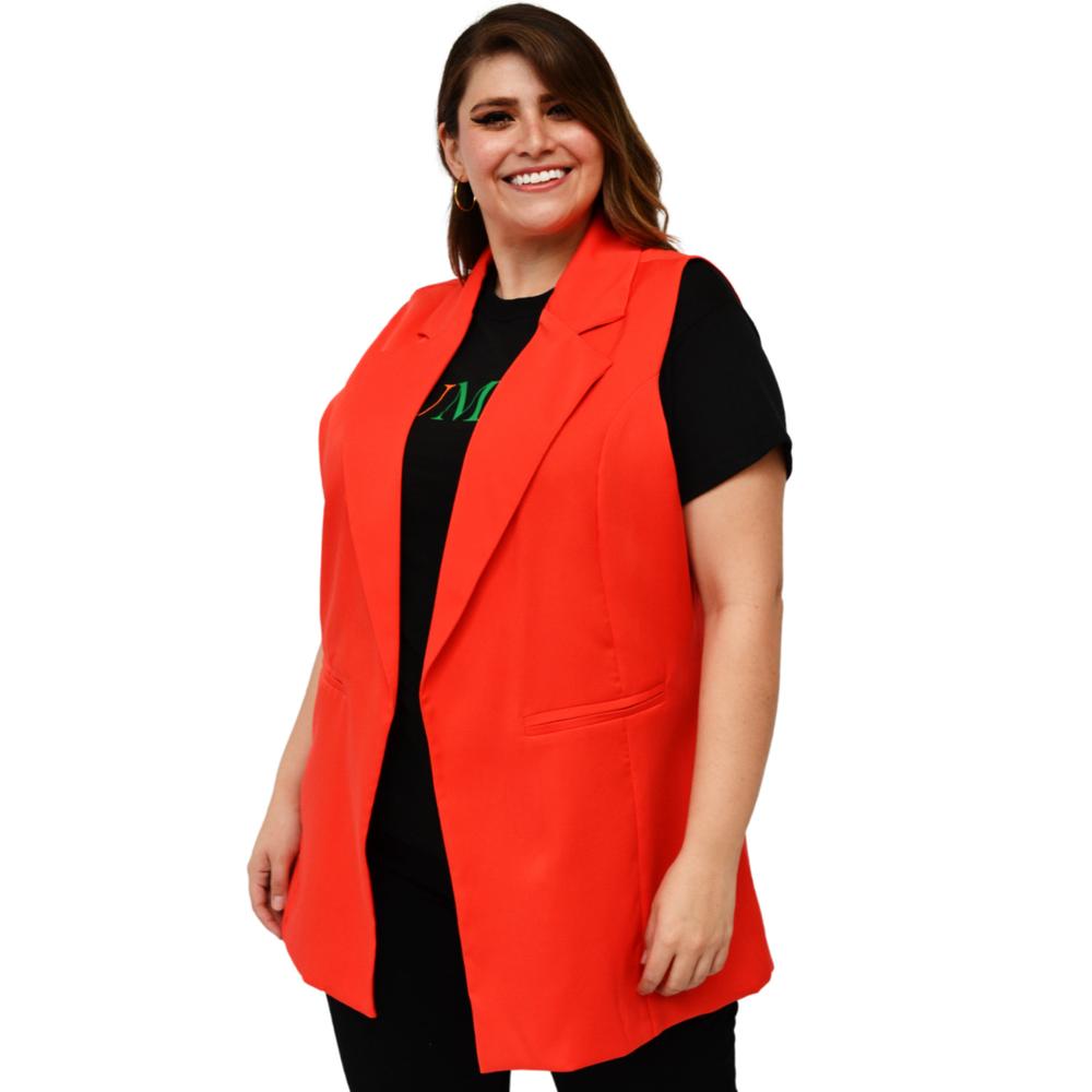 Foto 2 pulgar | Chaleco Juvenil Roman Fashion Talla Extra 7352 color Naranja