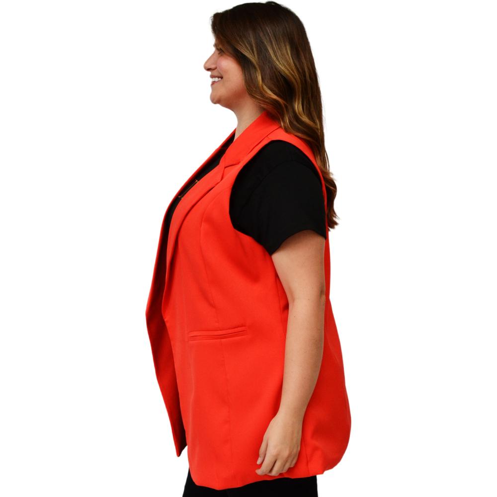Foto 3 pulgar | Chaleco Juvenil Roman Fashion Talla Extra 7352 color Naranja