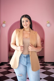 Foto 2 | Chaleco de Vestir María Ferré color Café para Mujer