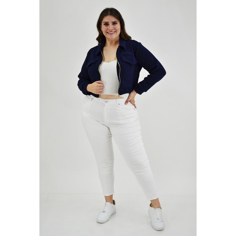 Foto 6 | Chamarra Roman Fashion color Azul para Mujer