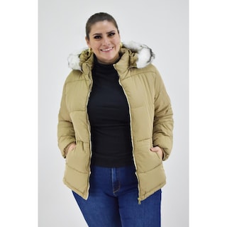 Foto 5 | Chamarra Afelpada con Capucha Roman Fashion Beige
