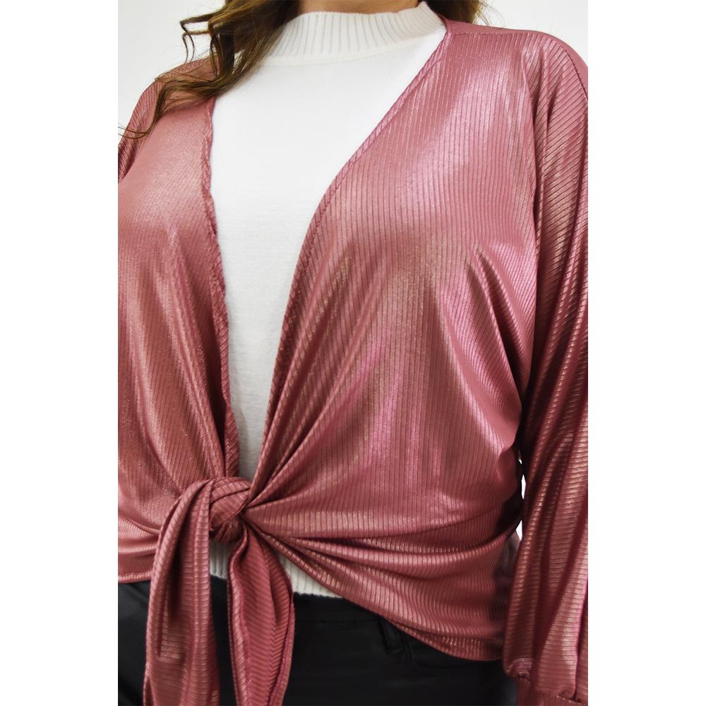 Foto 4 | Cardigan Con Brillo Roman Fashion /tallas Extras, 11847 (palo De Rosa) Rosa Claro