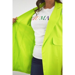 Foto 4 | Chaleco De Lino Roman Fashion /tallas Extras, 2136 (lima) Verde Lima