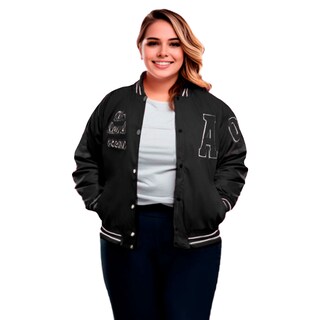 Foto 1 | Chamarra Bomber Britos Jeans Mujer Curvy Bo3153