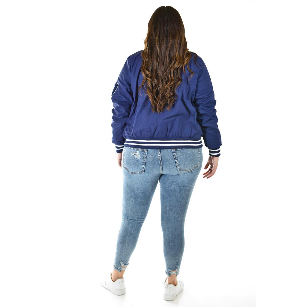 Foto 4 pulgar | Chamarra Universitaria Roman Fashion /tallas Extras, 7094 (azul Marino) Azul Marino