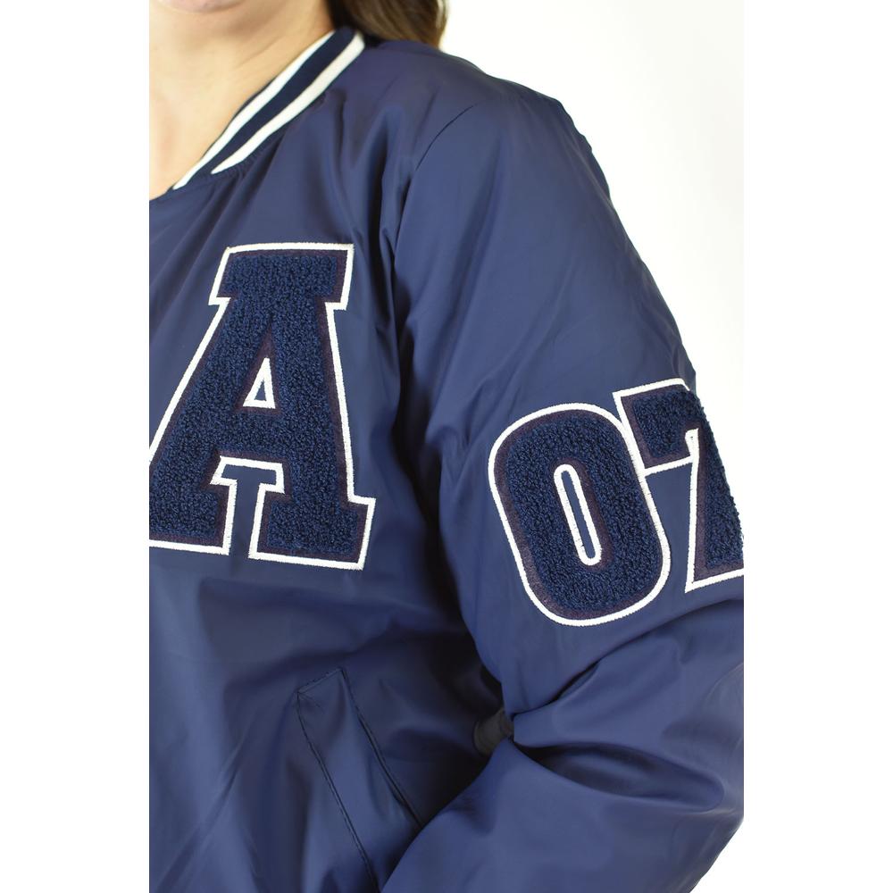 Foto 4 | Chamarra Universitaria Roman Fashion /tallas Extras, 7094 (azul Marino) Azul Marino