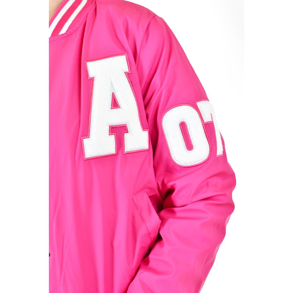 Foto 5 | Chamarra Universitaria Roman Fashion /tallas Extras, 7094 (rosa) Rosa