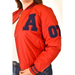 Foto 4 | Chamarra Universitaria Roman Fashion /tallas Extras, 7094 (rojo) Rojo