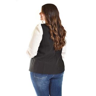 Foto 3 | Chaleco De Vestir Roman Fashion /tallas Extras, 2430 (negro) Negro