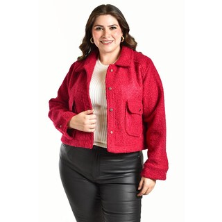 Foto 1 | Chaqueta Teddy Roman Fashion /tallas Extras, 121 (rojo) Rojo