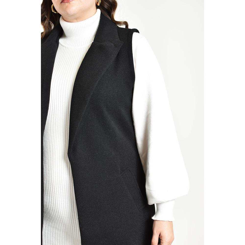 Foto 5 pulgar | Chaleco Con Solapa Roman Fashion /talla Extras, 2953 (negro) Negro