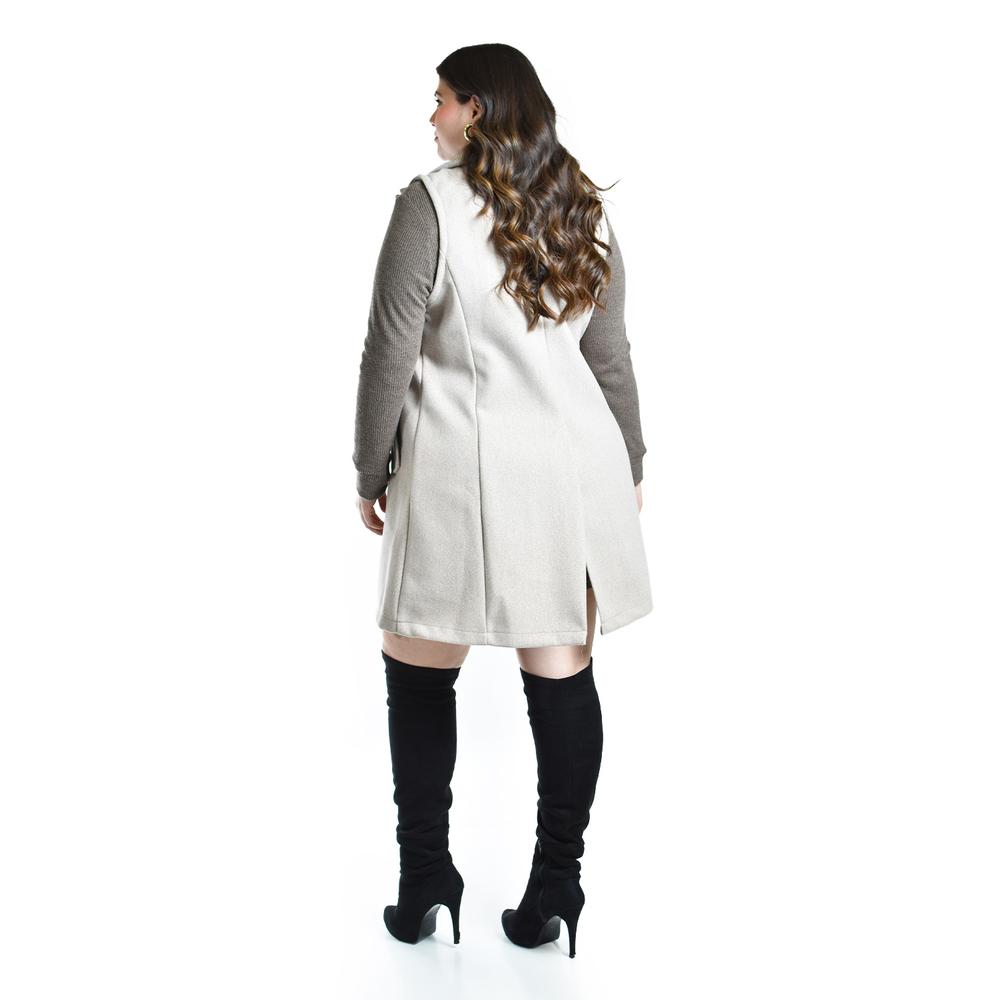 Foto 4 pulgar | Chaleco Con Solapa Roman Fashion /talla Extras, 2953 (beige) Beige