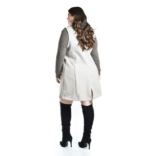 Foto 3 | Chaleco Con Solapa Roman Fashion /talla Extras, 2953 (beige) Beige