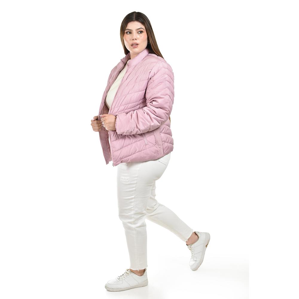 Foto 2 | Chamarra Acolchada Roman Fashion Rosa para Mujer