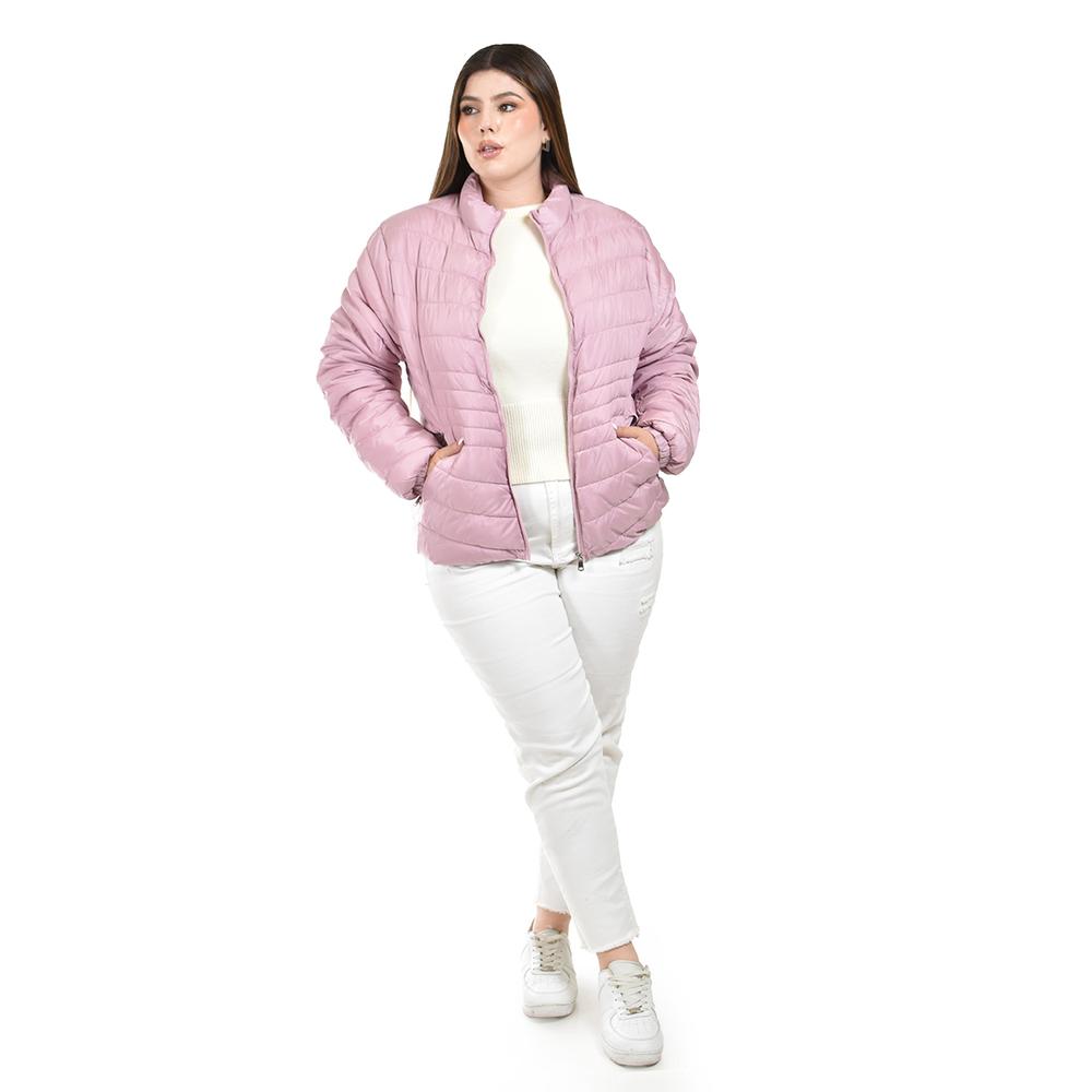 Foto 6 | Chamarra Acolchada Roman Fashion Rosa para Mujer