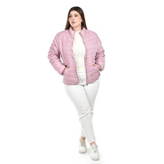 Foto 6 | Chamarra Acolchada Roman Fashion Rosa para Mujer
