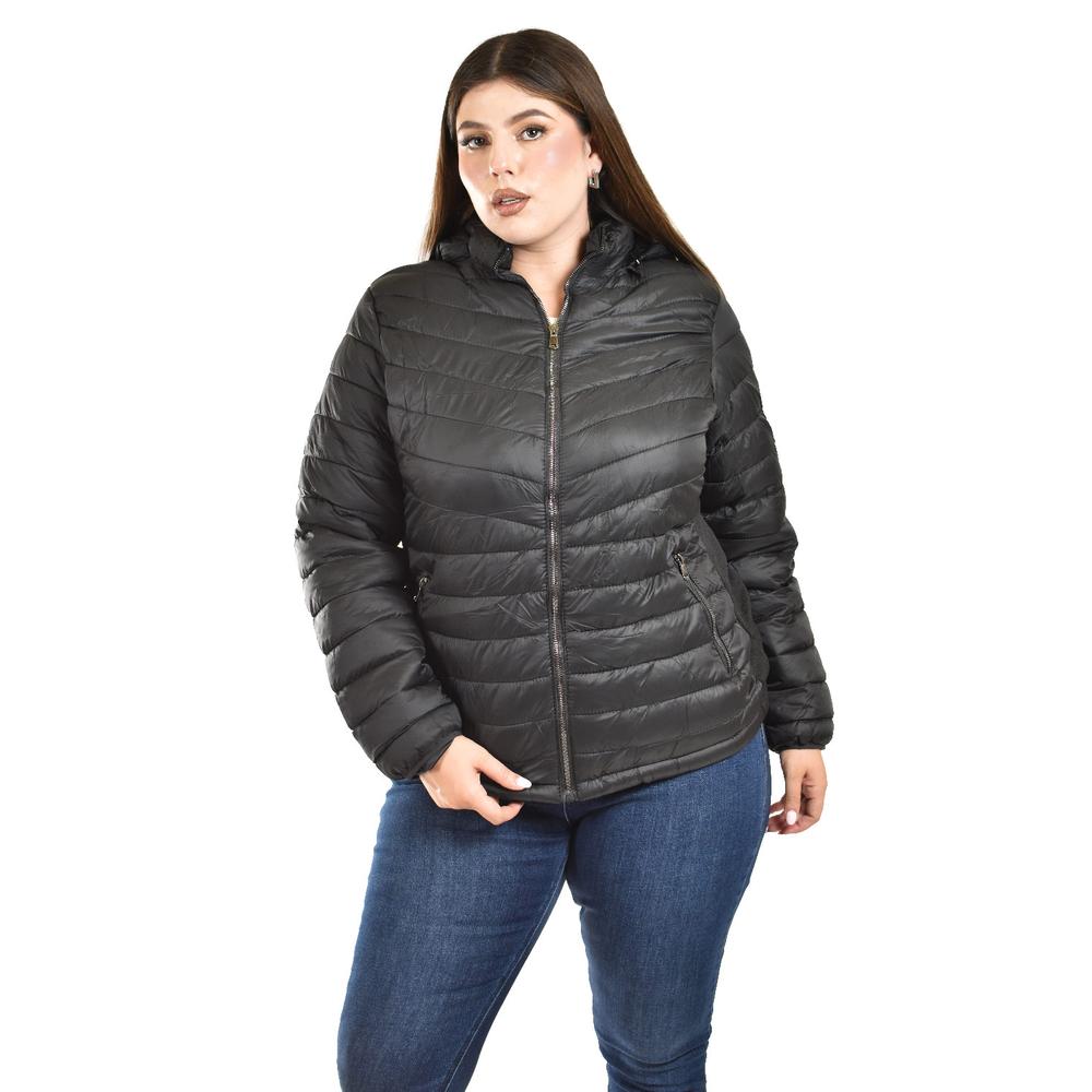 Foto 4 | Chamarra Acolchada Roman Fashion Negro