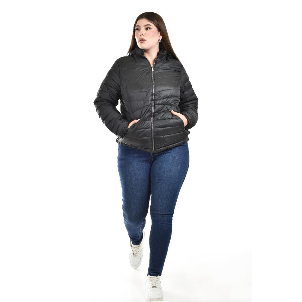 Foto 5 | Chamarra Acolchada Roman Fashion Negro
