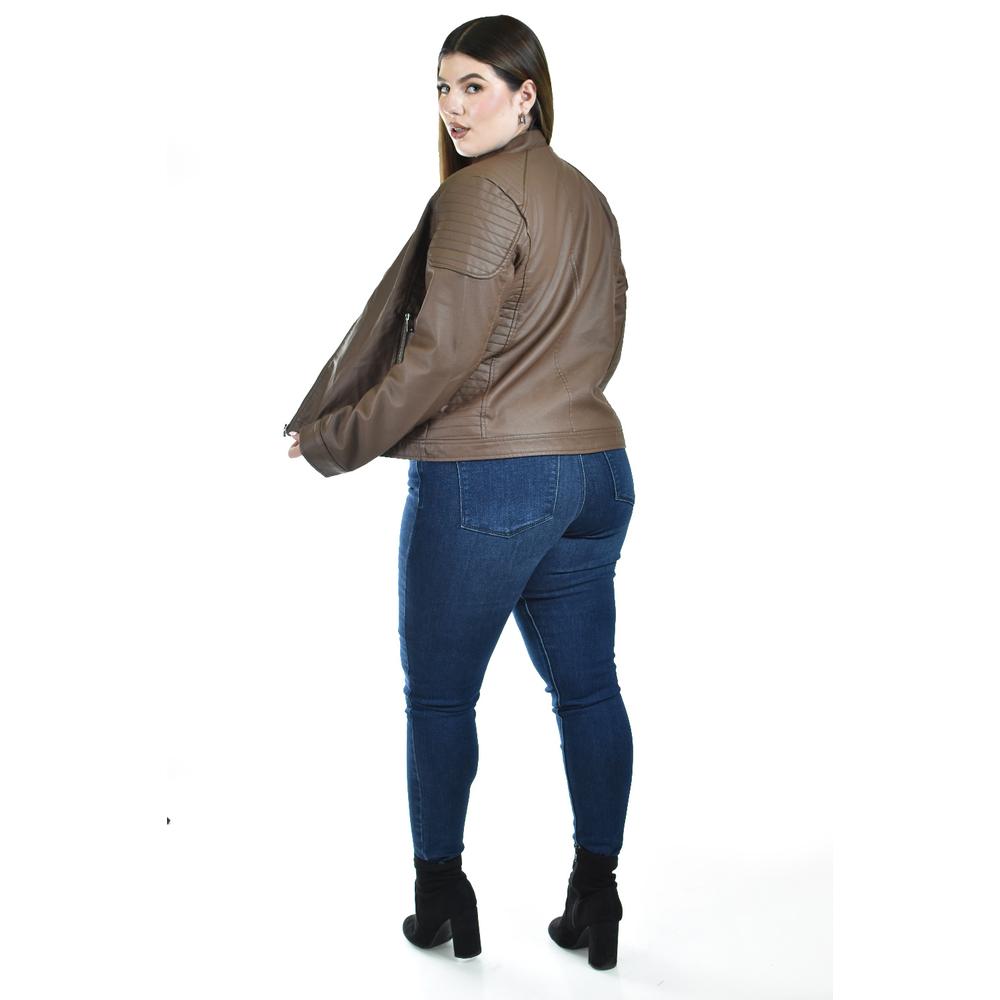 Foto 4 pulgar | Chamarra Biker Roman Fashion Café