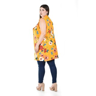 Foto 3 | Chaleco Estampado Floral Roman Fashion para Mujer