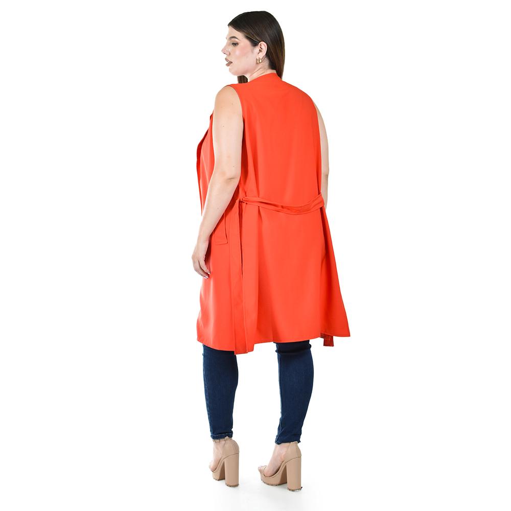 Foto 4 pulgar | Chaleco Largo de Vestir Roman Fashion para Mujer