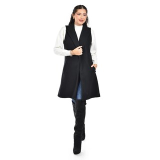 Foto 1 | Chaleco Con Solapa Roman Fashion /juvenil 2953 (negro) Negro