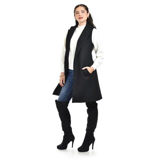 Foto 2 | Chaleco Con Solapa Roman Fashion /juvenil 2953 (negro) Negro
