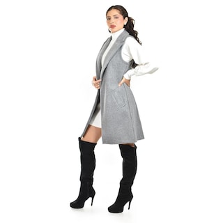 Foto 2 | Chaleco Con Solapa Roman Fashion /juvenil 2953 (gris) Gris