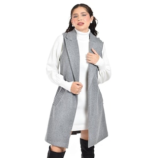 Foto 4 | Chaleco Con Solapa Roman Fashion /juvenil 2953 (gris) Gris