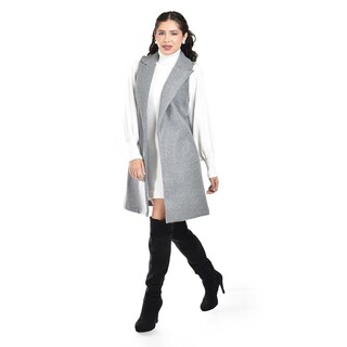 Foto 5 | Chaleco Con Solapa Roman Fashion /juvenil 2953 (gris) Gris