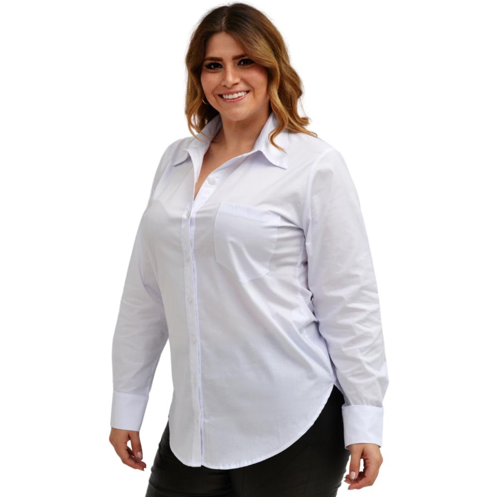 Foto 3 pulgar | Camisa Entallada Roman Fashion color Blanco