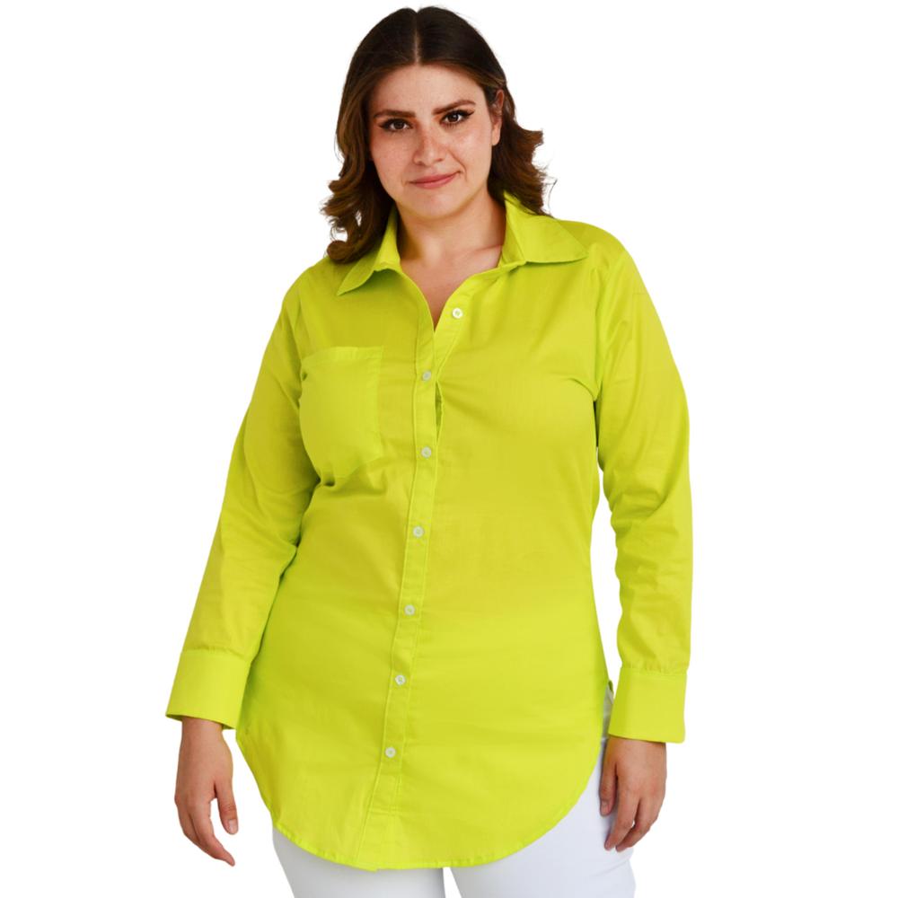 Foto 2 pulgar | Blusa Roman Fashion color Verde para Mujer