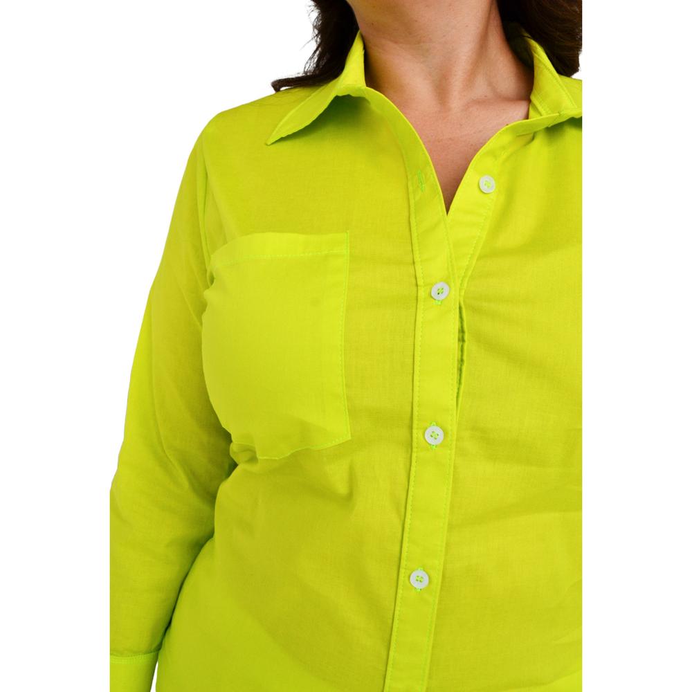 Foto 5 pulgar | Blusa Roman Fashion color Verde para Mujer