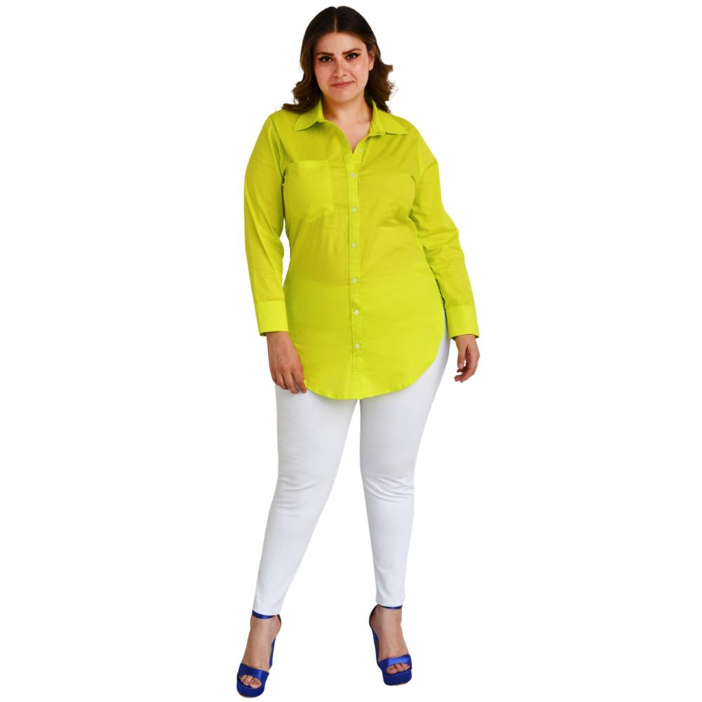 Foto 6 pulgar | Blusa Roman Fashion color Verde para Mujer