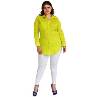 Foto 5 | Blusa Roman Fashion color Verde para Mujer