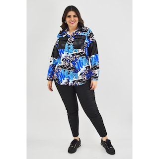 Foto 6 | Sobre Camisa Sublimada Roman Fashion /tallas Extras, 18051 (azul Rey) Azul
