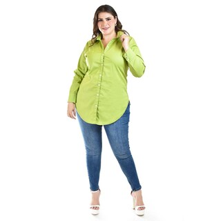Foto 6 | Camisa Entallada Roman Fashion /tallas Extras, 9512 (pistache) Verde Claro