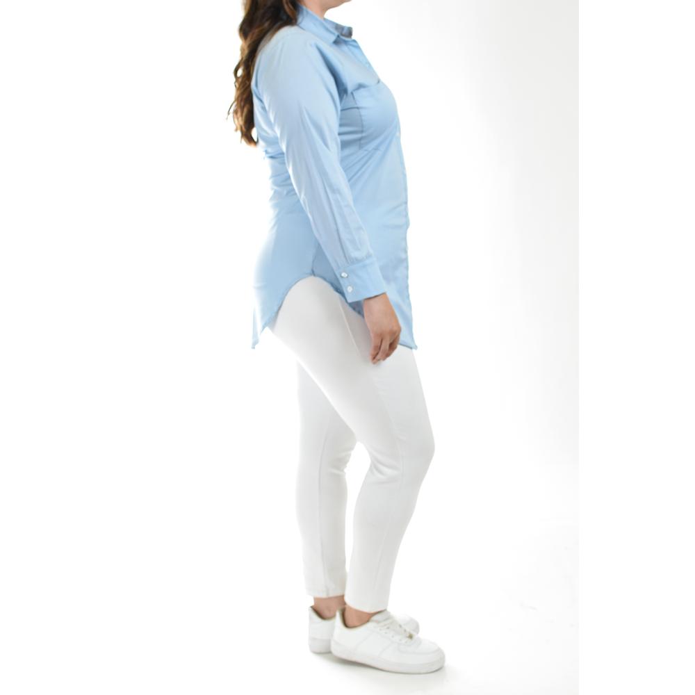 Foto 3 pulgar | Camisa Entallada Roman Fashion /tallas Extras, 9512 (azul Claro) Azul Cielo