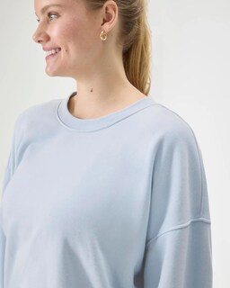 Foto 4 | Sudadera Florence By Mills Cozy Crush Oversized Niagara Mist - Venta Internacional.